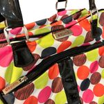 Dejuno Rolling Carry On Duffle‎ Bag Luggage Colorful Polka Dot Travel Black Photo 1