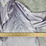Natori  Womens Satin Pajama Set Long Sleeve Purple Size S Small Photo 6
