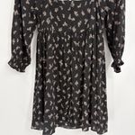 Altar'd State Altar’d State Black Puff Long Party Casual Sleeve Midi Square Neck Dress Small Photo 10