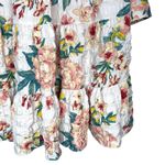 ZARA ‎ Sharon Floral Babydoll Dress M Ruffle Hem Loose Fit Mini Short Tiered Photo 4