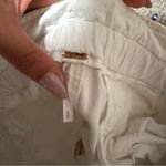 Free People  Margate High Rise Pleated Drawstring Paperbag Pants White Size Small Photo 13