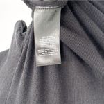 Aritzia Babaton Gonzalo Ribbed Mock Neck Cropped T-Shirt Black Women's Medium Photo 6