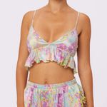 Parade Underwear Parade Luxe Satin Tie-Black Flutter Crop Bralette Photo 0