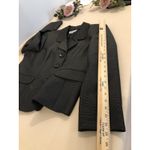 Le Suit Women 2 Pc Skirt Suit Black 16 Long Sleeve Clueless Preppy Office Siren Photo 9