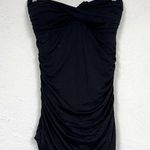 Carmen Marc Valvo  Black Strapless One Piece Swimsuit Women’s 16 Skirt Modest Photo 0