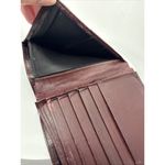 Vtg 1980s Leather Wallet Men Billfold 12 Credit Card Slots Cash Divider *read Brown Photo 6