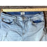 Hudson Jeans Hudson Zoey Jeans‎ Size 31 Light Wash Distressed Cropped Frayed Hem Denim Photo 3