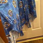 MELLODAY  Blue Floral Asymmetrical Midi Skirt Photo 7