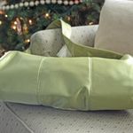 NEW Light Green Satin Baguette Shoulder Bag Handmade Vintage Chic Photo 5