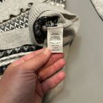 Talbots Women's XL Gray Ruffle Fair Isle Wool Blend Pullover Sweater Casual Photo 7