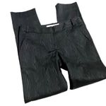 Diane Von Furstenberg  Pants Black Staple Career Textured Look Size 4 Photo 1