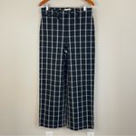 Madewell Slim Emmett Wide-Leg Full-Length Pants in Windowpane Check Size 30 Photo 2