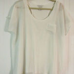Design History  2 layer top blouse w/knit tank sz Large Photo 0