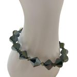 Graphite Crystal bracelet, dark gray single strand fashion jewelry Photo 3