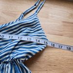 Natural Life  Tiered bohemian Tiered Blue Stripe Dress size Medium Photo 9