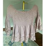 Allie Rose Valentines Day Cottagecore Romantic Feminine Coquette Smocked Blouse Photo 2