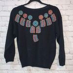 Vintage Aztec Sweater Multicolor Embellishments Photo 0