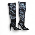 Guess ‎ MARCIANO Black Thigh High Boots Stiletto Heel thigh high Sexy Party Boots Photo 3