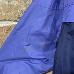 Columbia Vintage Purple Long Thin Lightweight Windbreaker Jacket w/ Logo Spellout Patch Photo 6
