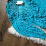 Retrofête RETROFETE Lennon Embellished Silk Chiffon Dress On Blue Atoll Photo 6