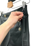 ZARA Black Vegan Leather High-Waist Sailor Shorts Size XS Photo 4