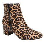 DKNY Ankle Boots Size 6.5 Animal Print Block Heel Microsuede NEW Photo 0