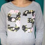 Chin Up Apparel grey floral crewneck Photo 1