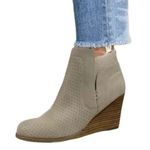 New DOLCE VITA Gerdie Vegan Leather Comfort Wedge Bootie Beige Winter Boot 9 Tan Photo 0