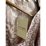 ee:some  Animal‎ Print Blouse V-Neck Long Balloon Sleeve Mauve Women's Top Photo 4