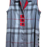 John Mark  Vest Womens Large Multicolor Plaid Fringe Hem Boho Sleeveless Cardigan Photo 0