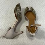 Emma Go Jolene Glitter Champagne and Cream Heels Gold Size 7 Photo 3
