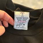 Vintage 80s KWBL Los Angeles Black Sunflower Embellished Short Sleeve T Shirt Photo 4