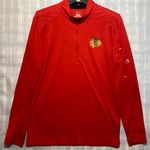 Majestic Chicago Blackhawks red zip-up pullover Photo 0