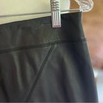 Valerie Stevens Black Genuine 100% Leather Straight Skirt 10 Photo 6