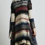 Free People Rare Sloppy Joe Retro Boho Cardigan Sweater Duster Size Small Photo 6