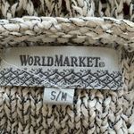 World Market Crochet Fringe Boho Beach Dress, Size Small Photo 5