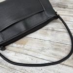 Brighton  Pebbled Leather Purse Shoulder Bag Black Braided Heart Classic Boho Y2K Photo 7