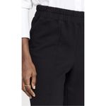 Good American  Womens Essentials Black Split Flare Cotton Sweat pants Photo 1