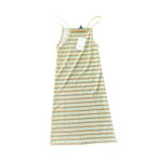Freshman 1996 XS Striped Ribbed Tank Dress Sleeveless Casual Summer Orange Photo 1