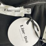 Line and Dot  Black Sheath Mini Dress with Slit Photo 6