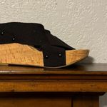 Lucky Brand  Black Wedges with Cork-Style Heel Photo 0
