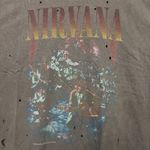 Urban Outfitters Nirvana MTV Unplugged in New York Grunge Band Distressed T-Shirt Size O/S Photo 1