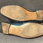 Gucci | Jordaan Blue Star Silver Metallic Loafers with Gold Horsebit Size 34.5 Photo 5