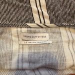 Urban Outfitters ‎ Outfitters Striped Wrap Top Short Sleeve Linen Cotton Blouse Size Large Photo 4