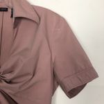 New York & Company Womens Top 4 Twisted Front Business Career Office Siren Chic Pink Photo 5