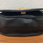 Vintage Unbranded Black Quilted Leather Medusa Sunburst Medallion Crossbody Bag Photo 3