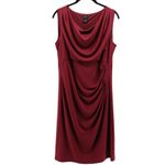 Ann Taylor NEW  Wine Red Mini Dress Careerwear Office Siren Chic Capsule Size 8 Photo 1