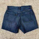 Old Navy  High Waisted Straight Cut Off Dark Wash Jean Shorts Size 4 Photo 7