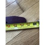 Vtg Womens Belt sz 34 Burgendy Glove Red Cowhide Wide Brass Buckle Cowgirl Rodeo Photo 5