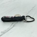 Black Ribbon Rhinestone CRZY Crazy Heart Carabiner Keychain Keyring Photo 6